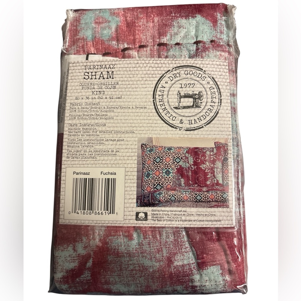 Parinaaz King Fuchsia Pillow Sham